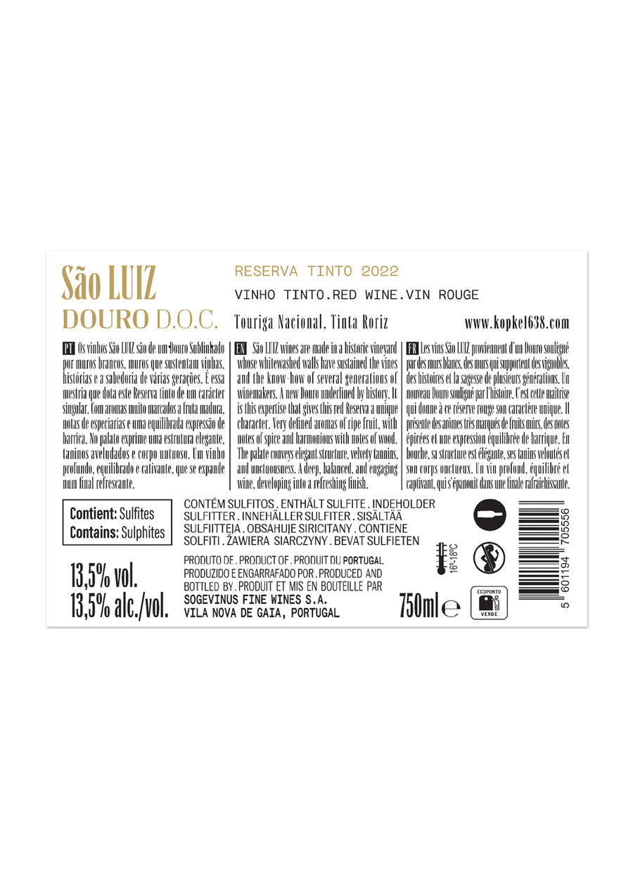 VINHO DOURO SÃO LUIZ RESERVA TINTO 2023