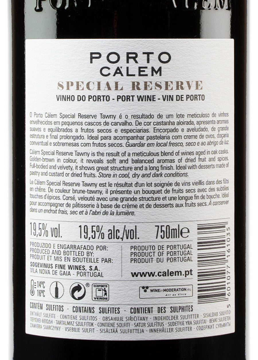 VINHO DO PORTO - CÁLEM SPECIAL RESERVE TAWNY